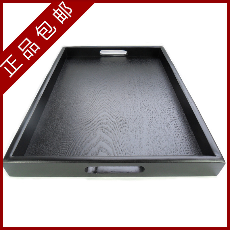 黑色实木长方形水杯用茶具木质