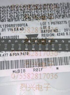 VISHAY WSL1206R0100FEA DALE合金采样电阻 1/2W 0.01R 1% 10mR