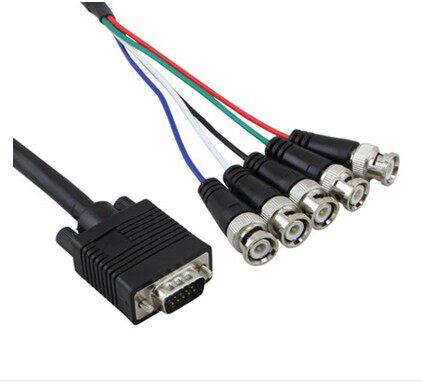vga转bnc线 vga转RGBHV BNC转VGA线 bnc转vga视频线1.5-25米
