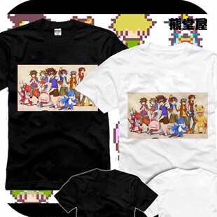 数码宝贝数码暴龙高吼兽亚古兽基尔兽v仔兽男女衣服短袖T恤