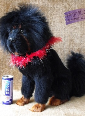 小藏獒摆件皮毛工艺品