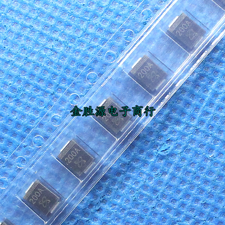 贴片TVS二极管 SMBJ200A 200A P6KE200A 瞬态抑制二极管 SMB 原装