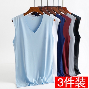 青年夏季冰丝透气背心