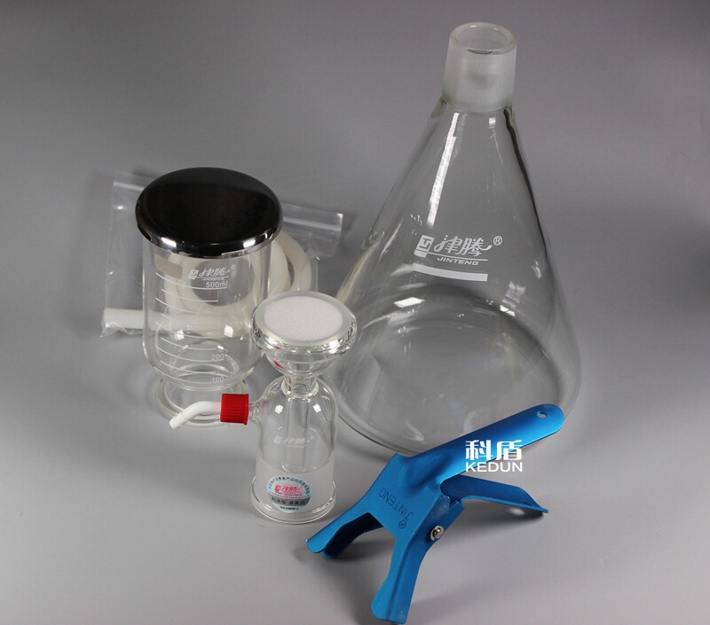 正宗津腾溶剂过滤器2000ml 砂芯过滤装置 抽滤装置 包邮