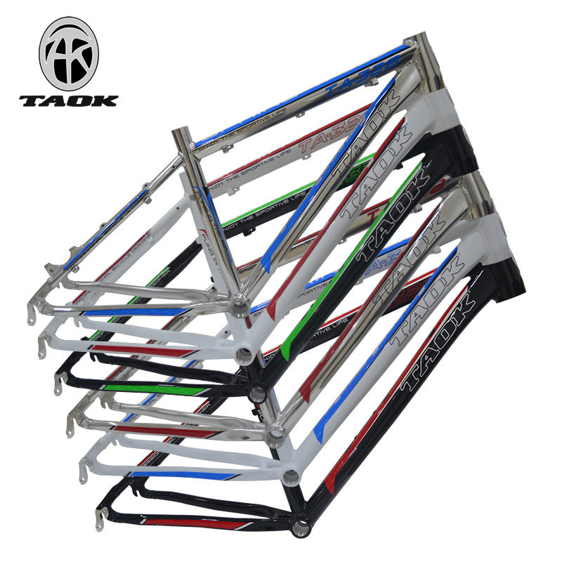 TAOK拓克山地车车架26寸自行车铝合金碟刹车架无缝管三角架送碗组