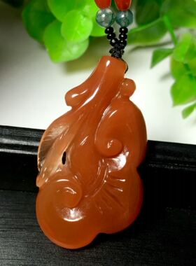 天然男女款黄色称心如意吊坠