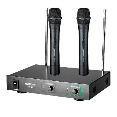 得胜一拖二领夹式无杂音麦克风