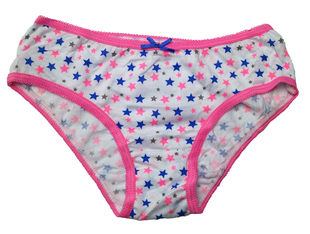 哟呼！PRIMARK*9-10岁女童星星印花薄全棉三角短裤内裤6225814