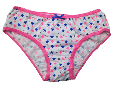 女童印花全棉三角短裤