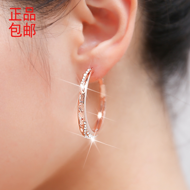 大圈圈耳环女气质韩国巴洛克圆圈