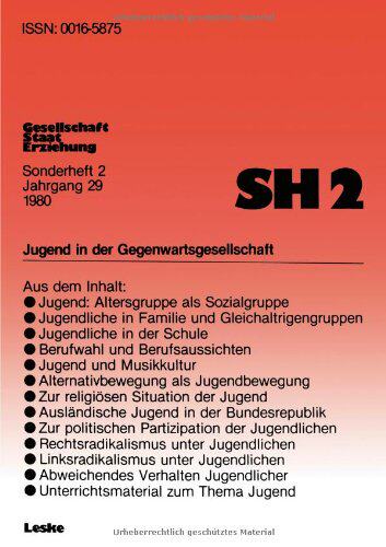 【预售】Jugend in Der Gegenwartsgesellschaft