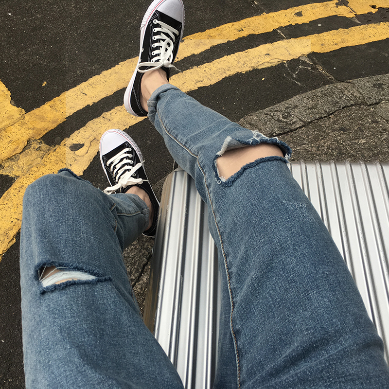 Jeans pour adolescent pieds Slim BWXD pour automne - Ref 1485072 Image 1