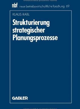【预售】Strukturierung Strategischer Planungsprozesse