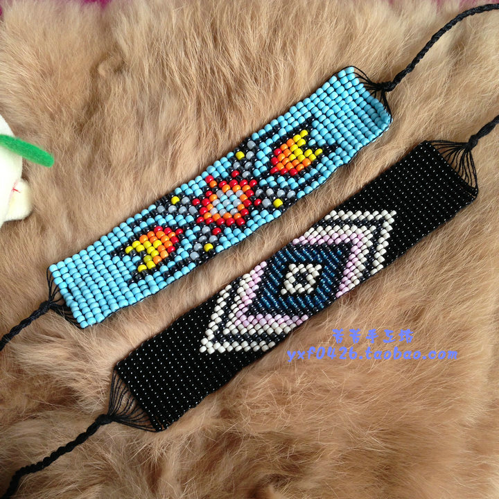 新款欧美外贸西部牛仔另类个性蜘蛛花朵线编蝴蝶手链男款手绳首饰