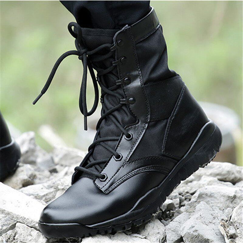 Boots militaires en toile - Ref 1398065 Image 1