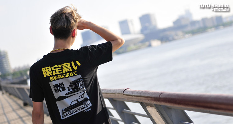 TUTU圖圖車貼 OSAKA JDM限定高度 日系汽车文化hellaflush短袖T恤