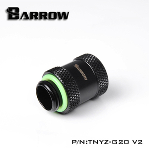 Barrow G1/4 黑/亮银 内牙延长螺座（延长20MM） TNYZ-G20 v2