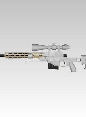 需自制！70305 雷明顿MSR狙击枪 阻击枪 长113cm 3D纸模型cosplay