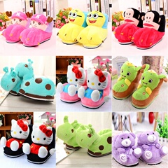 Pantoufles enfants en suède pour hiver - semelle caoutchouc - Ref 1006422 Image 7