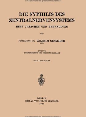 【预订】Die Syphilis Des Zentralnervensystem...