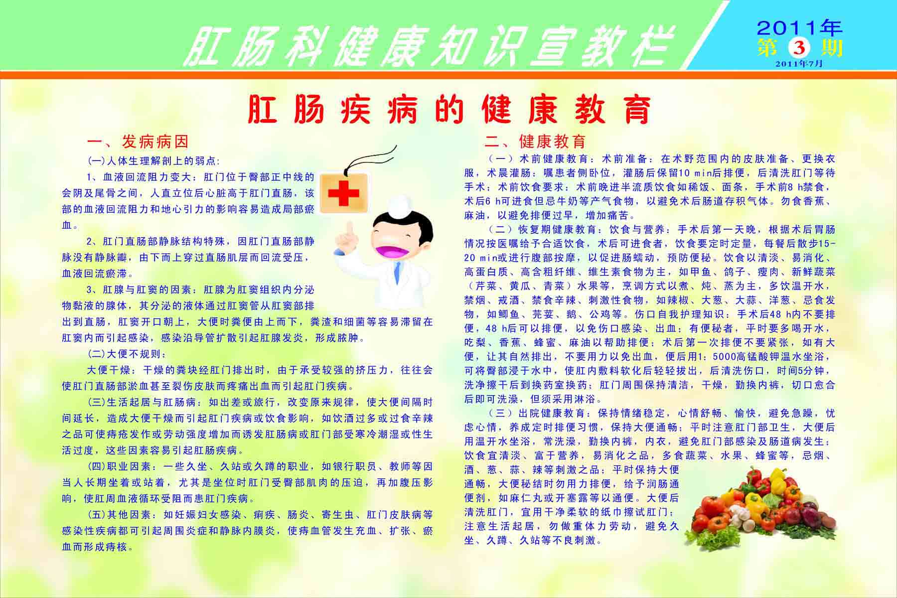 209海报展板素材(制作)1037肛肠科健康教育宣传栏