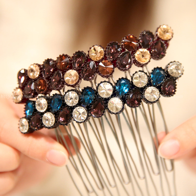 发梳韩国进口宝石发插
