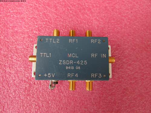 ZSDR-425 10-2500MHz SP4T SMA 单刀四掷 TTL射频微波同轴电子PIN开关 质量包好，包能用  可提供详细测试图 官网资料 http://www.minicircuits.com/pdfs/ZSDR-425+.pdf