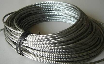 镀锌钢丝绳2MM/3MM/4MM/5MM/6MM/8MM/10MM油性钢丝绳做包塑钢丝绳