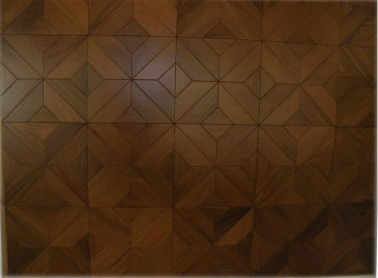 康隆缅茄(菩提)黑金木拼花复合地板