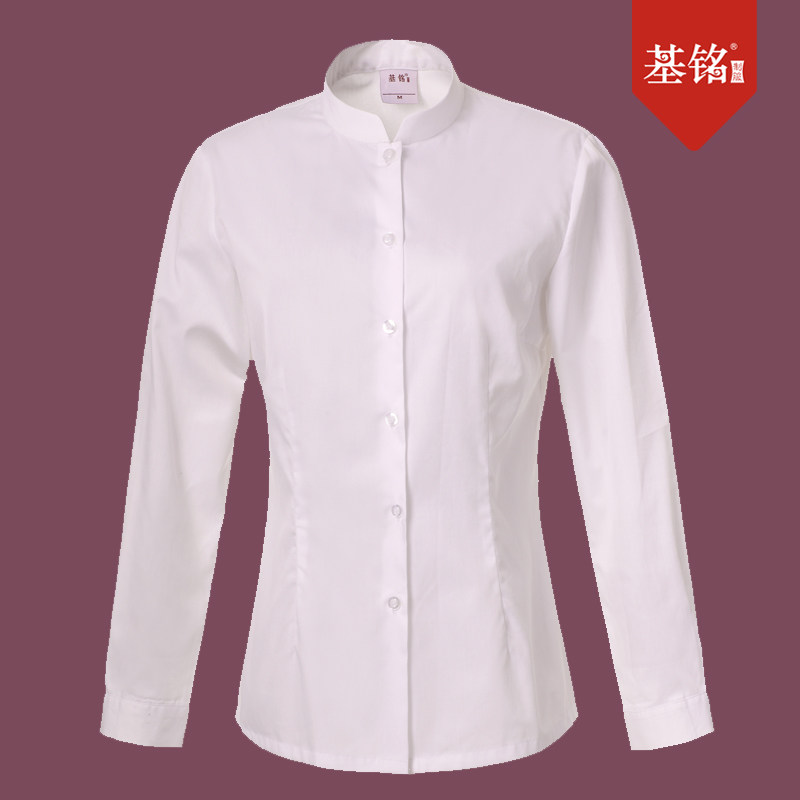 酒店制服餐饮员工衬衫套装立领衬衫配中餐马甲白搭款式在类目 女装/女士精品, 套装/学生校服/工作制服, 酒店工作制服中 - 来自Buy2taobao.com提供专业的淘宝代购服务