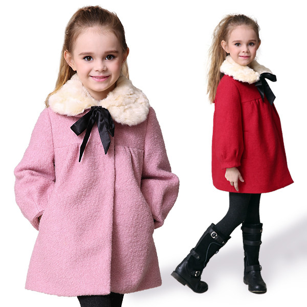 Manteau pour fille MIQIDIDA en laine - Ref 2161775 Image 1