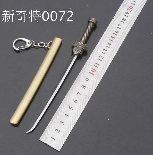 张起灵闷油瓶带鞘未开刃黑金古刀