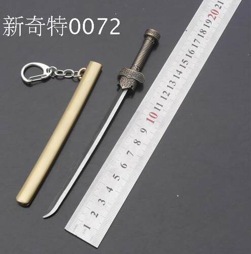 张起灵闷油瓶带鞘未开刃黑金古刀