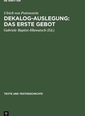 【预售】Dekalog-Auslegung: Das Erste Gebot