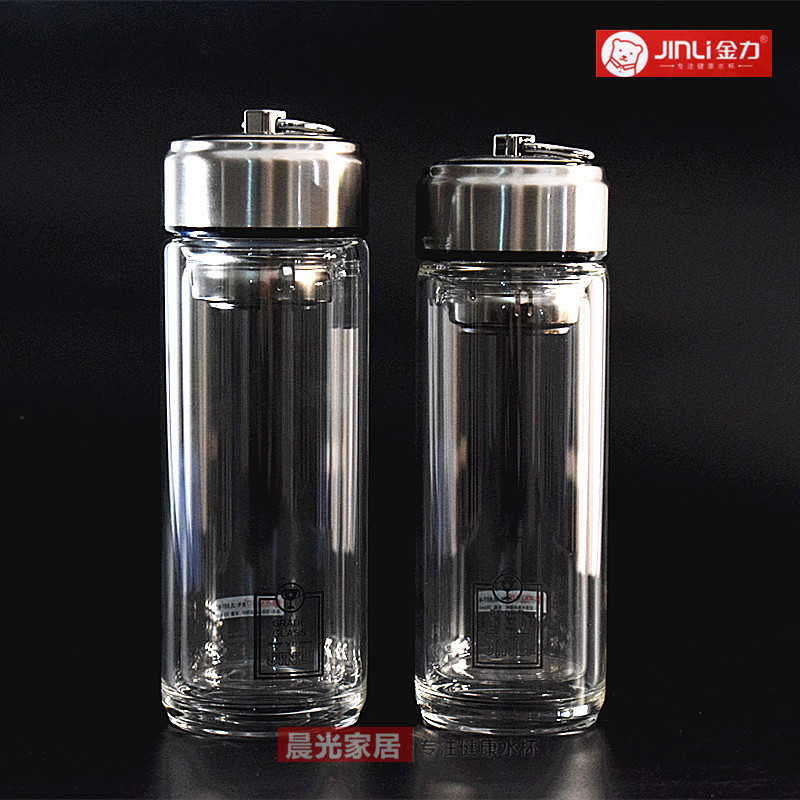 Jin Li Pull ring glass Chinese elephant double-deck heat insulation Portable Water cup originality filter glass Heat Tea cupin the Tableware , Cup/Cups/Kettle , Glass  category - from Buy2taobao.com to provide professional Taobao agent buy service