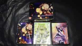 FATE FGO尼禄花嫁女仆黑saber宫本武藏SC2017会场限定卡盒套装