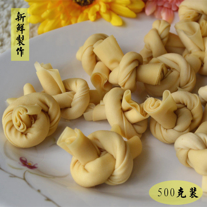 长兴特色现做千张结/百页结/豆腐结/豆腐皮/农家新鲜食品笃乌鲜图片