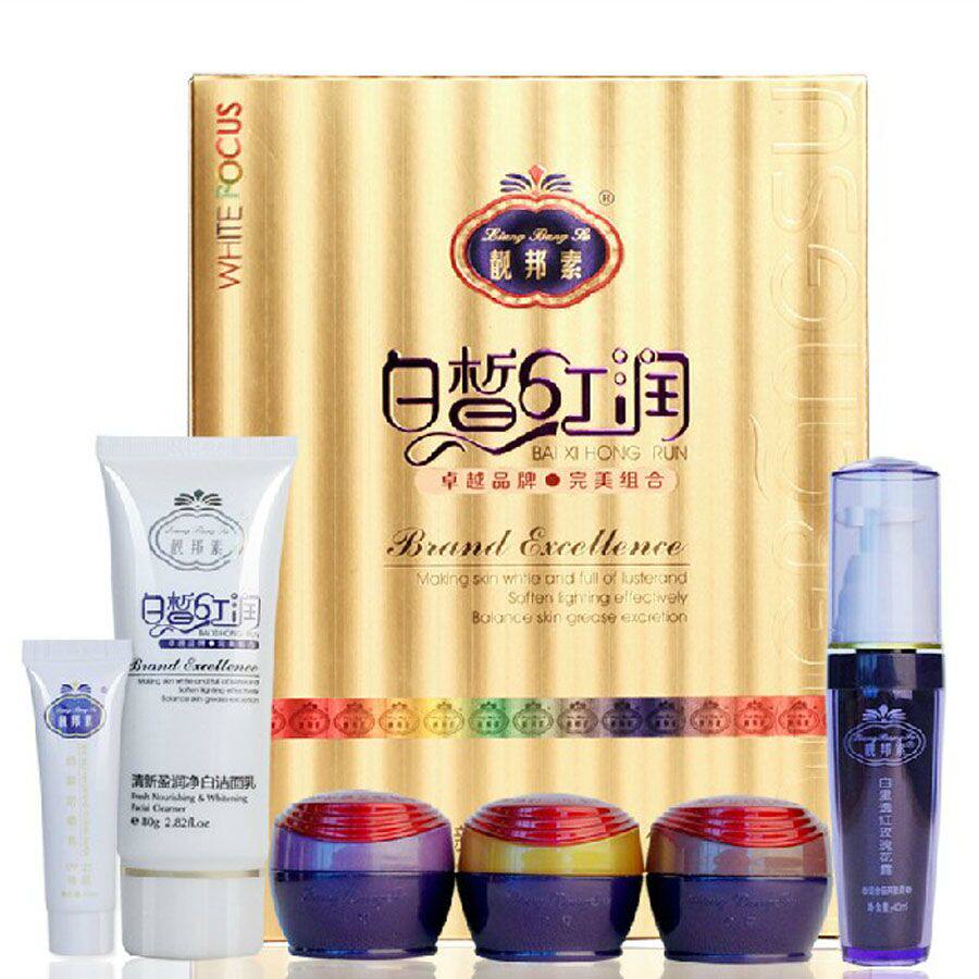 正品靓邦素3+2护肤白皙红润五件套包邮资春堂