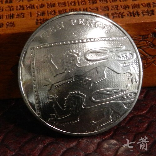 手工制作复古英国立狮24MM硬币扣