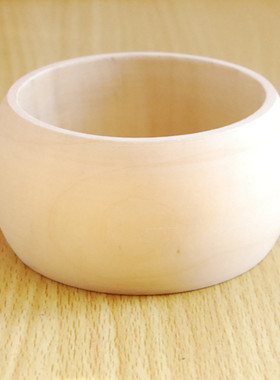 4cm毛胚diy木头漆画手镯