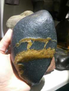 潦河石原石雕刻料观赏石玉石图案石画面造型石金纹石银纹石细蜡冻