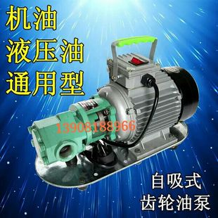 自吸式 齿轮油泵电机组柴油机油抽油泵WCB油泵KCB高粘度抽油泵