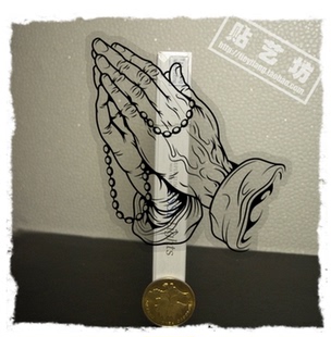 █透明底█莲花 信仰 纹身贴纸个性贴纸摇滚贴纸 笔记本贴纸 防水