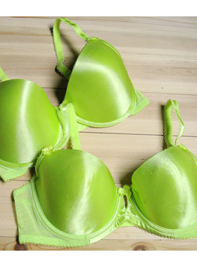 N083光面青春版绿意百搭内衣大码文胸外贸原单胸罩75BC80B85CD90C