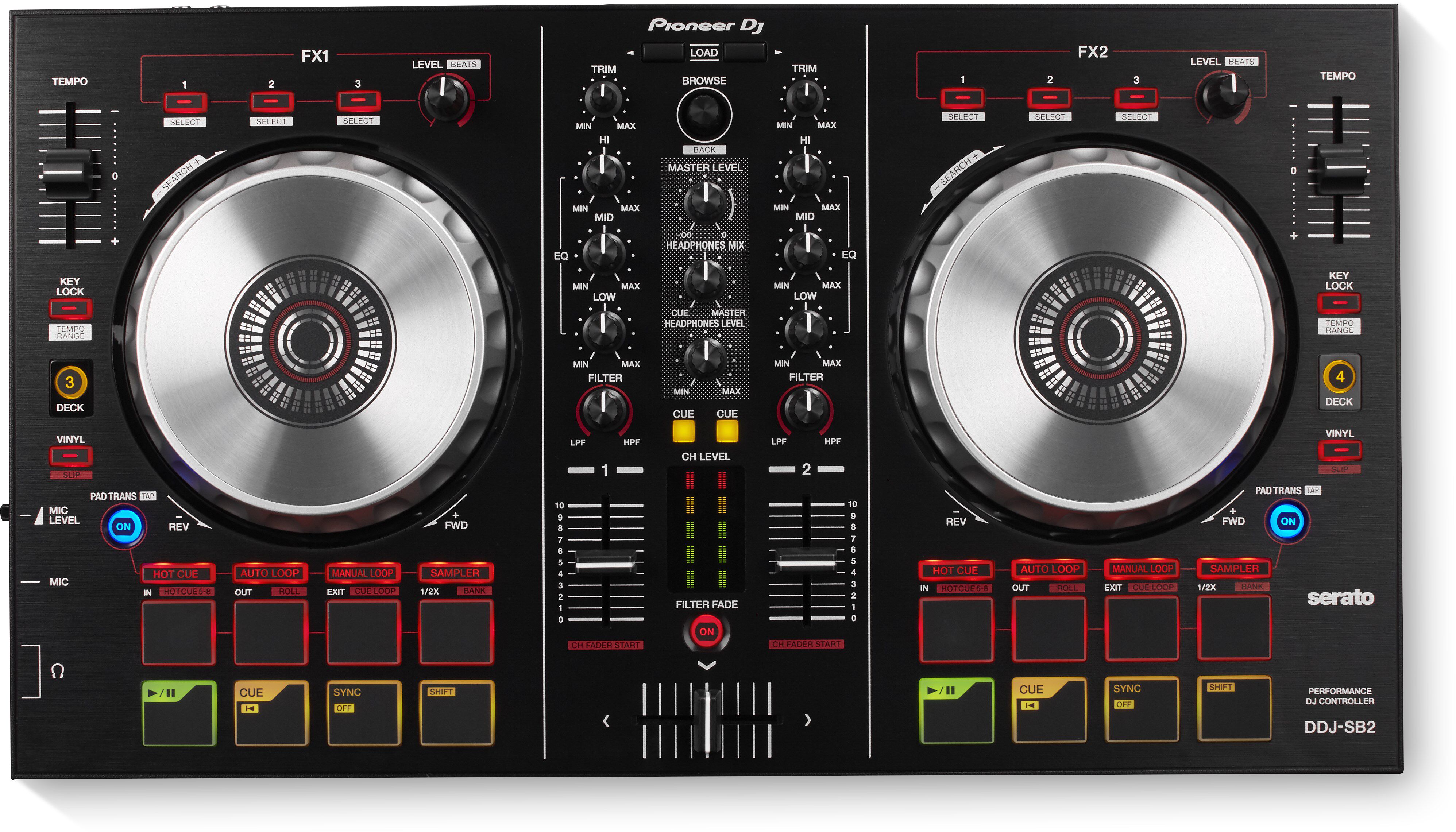 pioneer 先锋 ddj-sb2  dj打碟机 控制器 送舞曲 中文教程