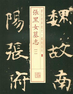张黑女墓志（一） 书法经典放大铭刻系列十三13 上海书画出版社 楷书碑帖中国北魏 正版 黑底白字