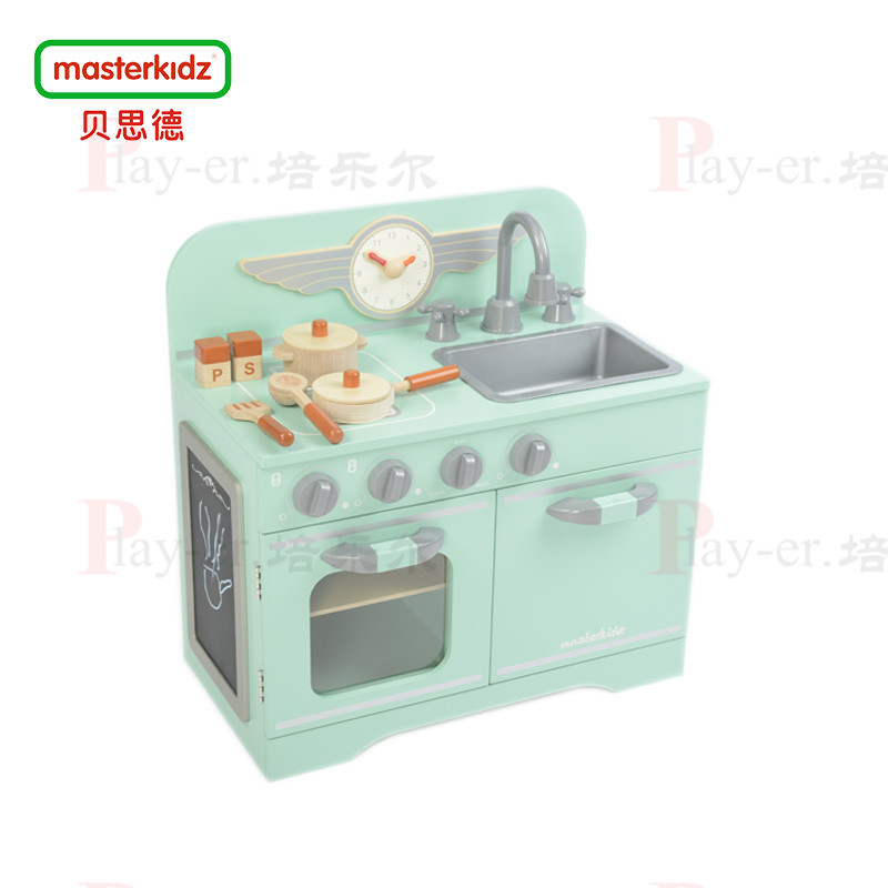 复古多功能厨房幼儿园过家家玩具