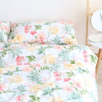 Phong cách Bắc Âu sạch hoa tươi vườn tươi twill bed quilt cover gối gối tùy chỉnh đôi - Khăn trải giường thảm trải giường thay đệm