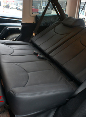 广州高端名车内饰升级工厂Jeep牧马人改装后排电动调节座椅黑色款