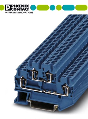 正品德国菲尼克斯STTB2.5 BU 双层端子3031283蓝色弹压式两层端子